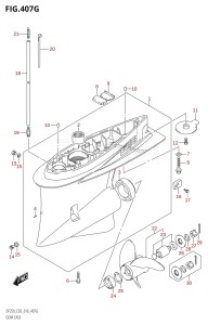 DF200Z From 20002Z-610001 (E03)  2016 drawing GEAR CASE (DF250ST:E03)