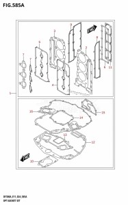 DF250A From 25003P-440001 (E11 - E40)  2024 drawing OPT:GASKET SET