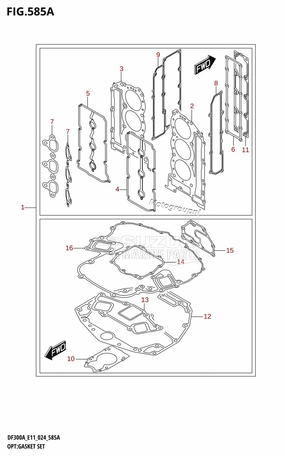 OPT:GASKET SET