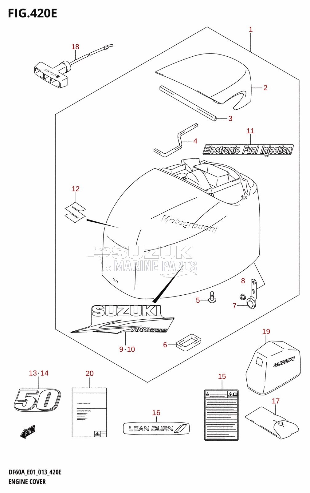 ENGINE COVER (DF50A:E01)