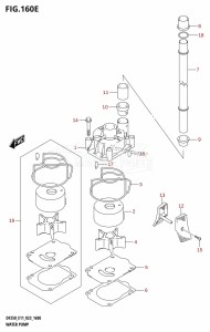 DF200 From 20002F-340001 (E01 E40)  2023 drawing WATER PUMP (E40)