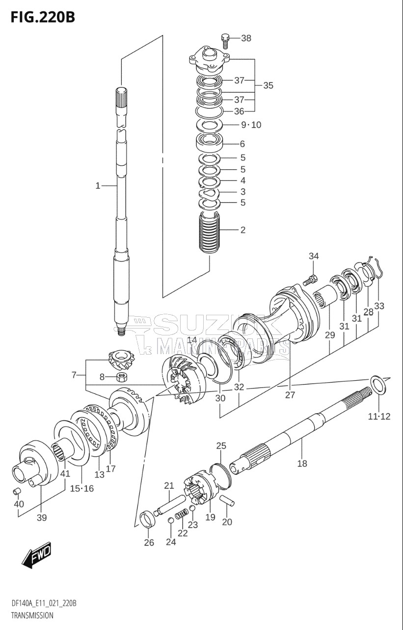 TRANSMISSION (DF115AT,DF140AT)