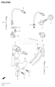 DF150 From 15001F-780001 (E03)  2007 drawing SENSOR