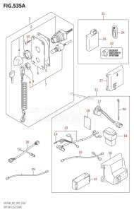 DF350A From 35001F-710001 (E01)  2017 drawing OPT:KEY LESS START (E01)