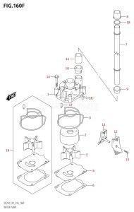 DF200 From 20002F-610001 (E01 E40)  2016 drawing WATER PUMP (DF225T:E40)