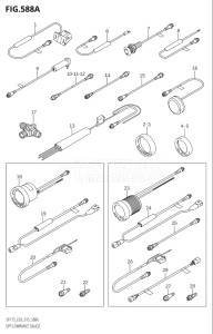 15002F-510001 (2005) 150hp E03-USA (DF150ST  DF150T  DF150TG) DF150 drawing OPT:LOWRANCE GAUGE