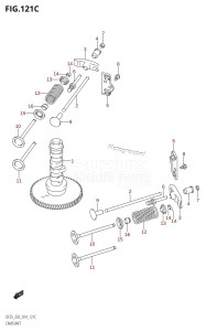 DF25 From 02503F-410001 (E03)  2014 drawing CAMSHAFT (DF25Q:E03)