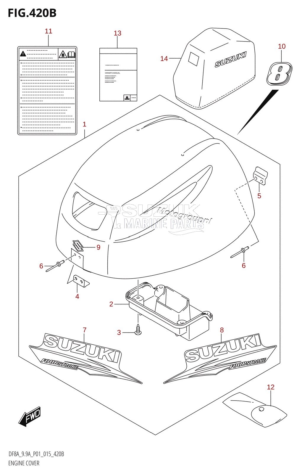 ENGINE COVER (DF8AR:P01)