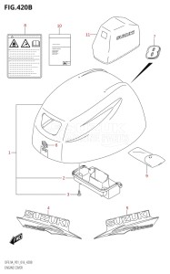 00994F-610001 (2016) 9.9hp P01-Gen. Export 1 (DF9.9A  DF9.9AR) DF9.9A drawing ENGINE COVER (DF8AR:P01)