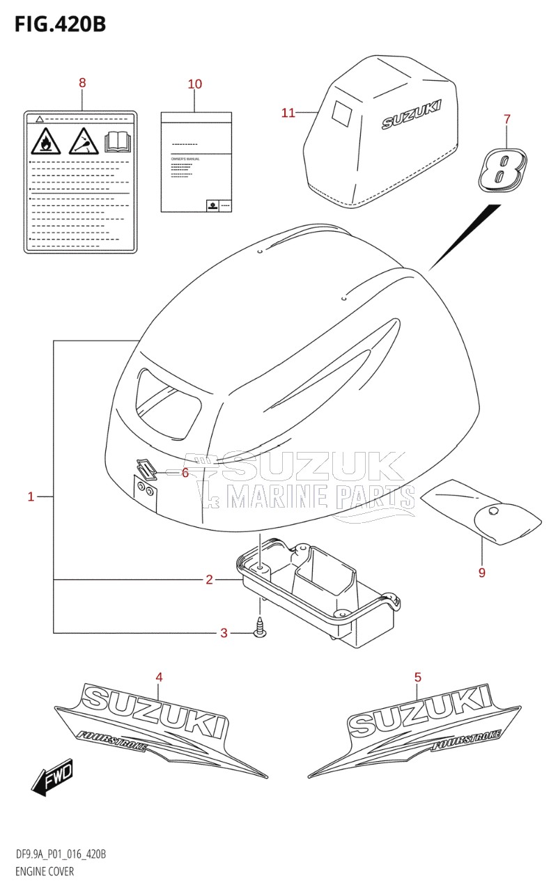 ENGINE COVER (DF8AR:P01)