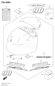 08002F-510001 (2005) 80hp E40 E01- (DF80A) DF80A drawing ENGINE COVER (DF90A:E40)