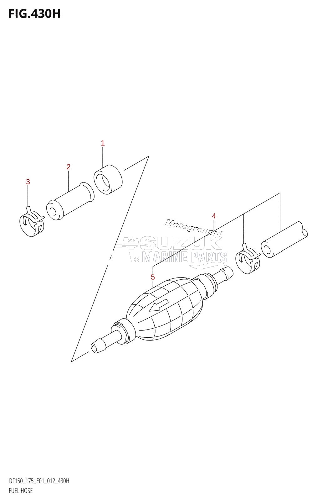 FUEL HOSE (DF175Z:E40)