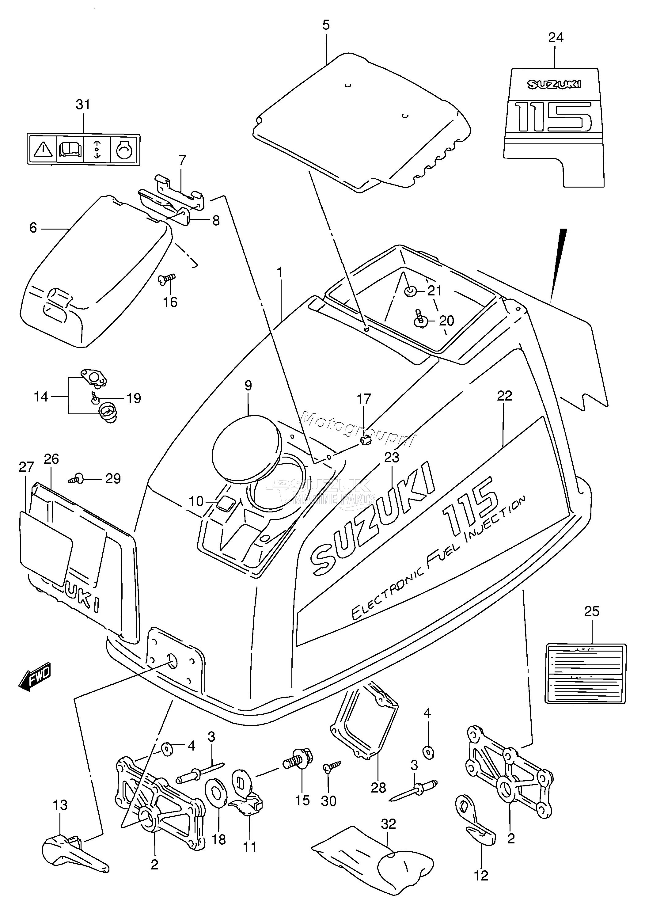 ENGINE COVER (DT115S)