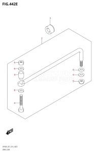 05003F-610001 (2016) 50hp E01-Gen. Export 1 (DF50A  DF50ATH) DF50A drawing DRAG LINK (DF60A:E40)