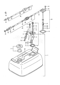 Outboard DT 8c drawing Fuel Tank