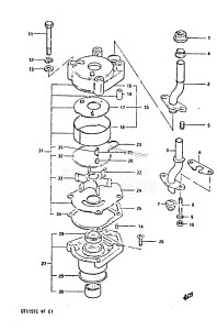 DT115 From 11502-506281 ()  1985 drawing WATER PUMP