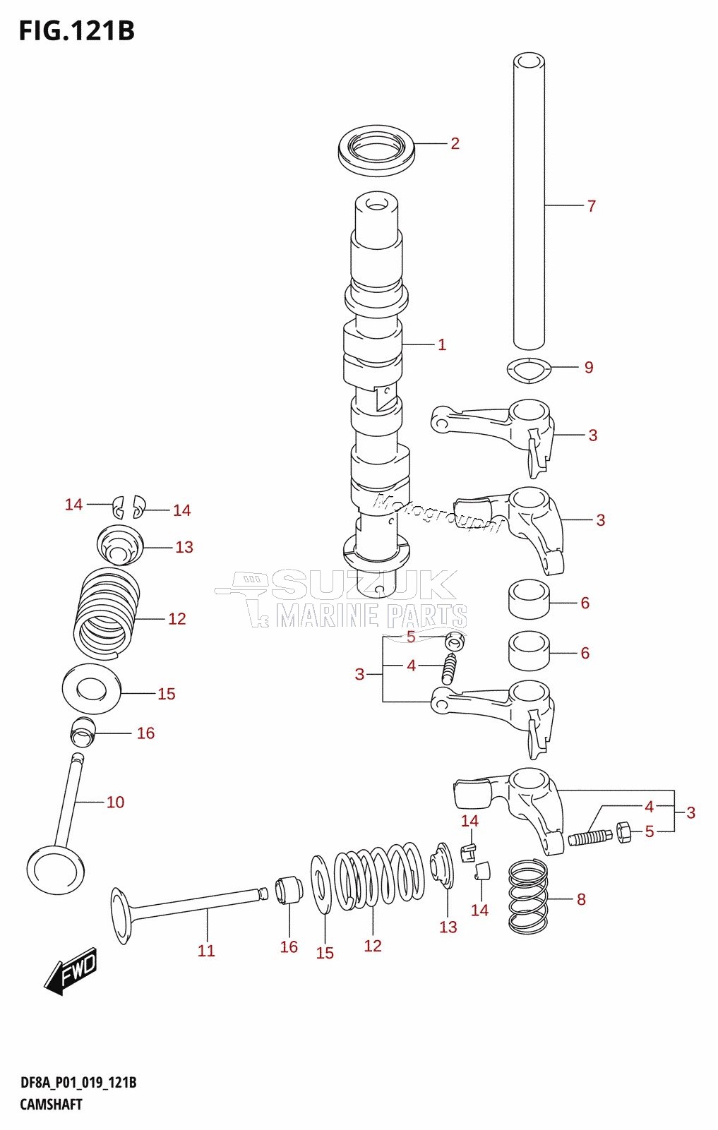 CAMSHAFT (DF8AR,DF9.9AR)