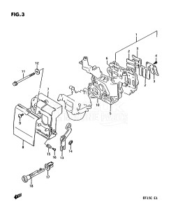 DT15C From 01502-351001 ()  1993 drawing INLET CASE