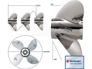 Product image: Suzuki - 990C0-00840-26P - S/S Watergrip Propeller 4x15x26 (NLA) 