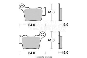 Product image: Vesrah - VD997JL - Brake Pad Vesrah Sinter Metal      VD997JL 