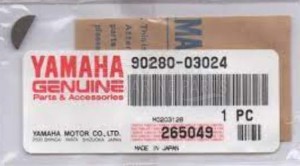 Product image: Yamaha - 902800302400 - KEY, WOODRUFF(662) 