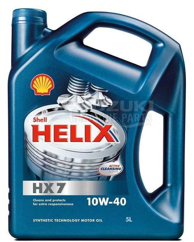 Product image: Suzuki - 16000-11005-A00 - Oil  Shell Helix HX7 10W-40 5L  0