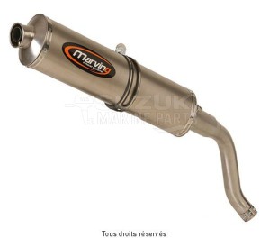 Product image: Marving - 01TIB1EU - Silencer  SUPERLINE R850/1150 Approved Big Oval Titanium  