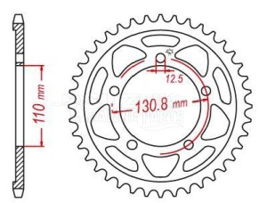 Product image: Esjot - 50-29042-45 - Chainwheel Steel BMW - 525 - 45 Teeth -  Identical to JTR7 - Made in Germany 