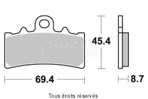 Product image: Sifam - S9068N - Brake Pad Sifam Sinter Metal   S9068N 