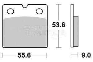 Product image: Ferodo - FDB108ST - Brakepad Sinter metal Sinter Grip Road 