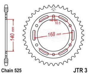 Product image: Esjot - 50-29043-47 - Chainwheel Steel BMW - 525 - 47 Teeth -  Identical to JTR3 - Made in Germany 