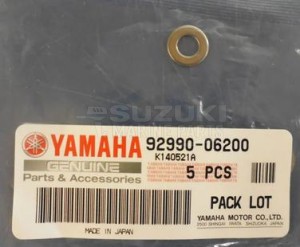 Product image: Yamaha - 929900620000 - WASHER, PLAIN  