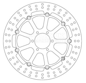 Product image: Ferodo - FMD0111RX - Brake Disc Floating YAMAHA - Approval TÜV 