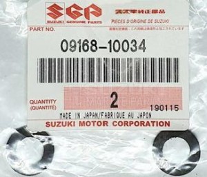 Product image: Suzuki - 09168-10034 - GASKET,DRAIN PL 