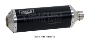 Product image: Giannelli - 73804B6 - Silencer  Supersport C650 GT 2012/2013 Approved Alu BLACK LINE 