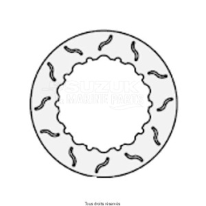 Product image: Sifam - DIS1012 - Brake Disc Bmw + Rivets Ø260x158x145  with 10 Rivets  Disk Thickness 5 