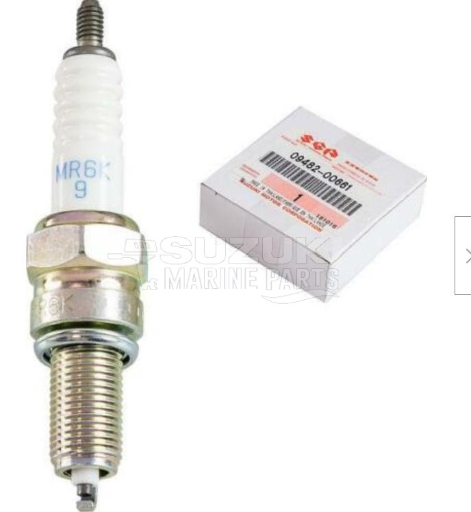 Product image: Suzuki - 09482-00661 - Spark plug  NGK MR6K-9  0