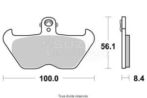 Product image: Vesrah - VD959JL - Brake Pad Vesrah Sinter Metal      VD959JL 