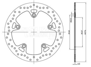 Product image: Sifam - DIS1374 - Brake Disc DIS1374 Ã˜276mm 