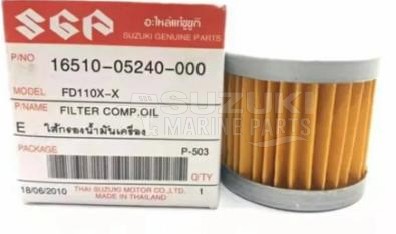 Product image: Suzuki - 16510-05240 - Oil Filter  DF 8A/9A/9.9/9.9B//15/20A/25/30  2