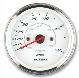 Product image: Suzuki - 34100-93J33 - Speedometer assy (max 80kmh, 50mph) white 