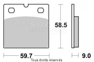 Product image: Sifam - S1933N - Brake Pad Sifam Sinter Metal   S1933N 