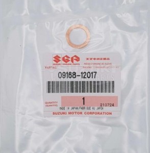 Product image: Suzuki - 09168-12017 - GASKET,12X17X1 